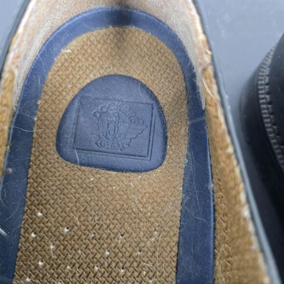 Dockers Oxford Dress Work Shoe Mens 10 Black Leather Non Slip Grip Derby 90-2001 - Picture 4 of 8